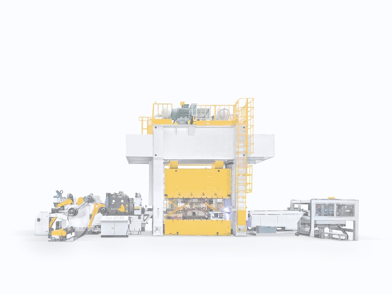 精準衝壓與落料線聯動體係： 三合一大色香蕉网衝床與堆垛係統的卓越協同
